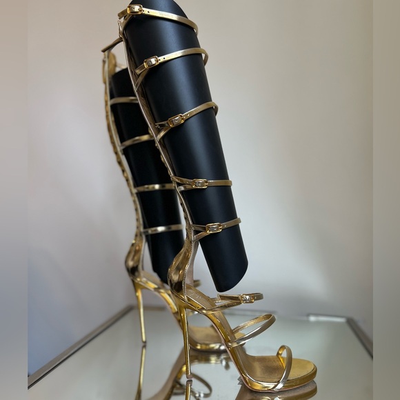EUC Giuseppe Zanotti Super Harmony’ Gladiator Sandals in Gold 36.5 - Picture 15 of 16